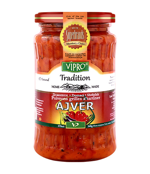 Vipro Home Made Hot Ajvar 12x370ml