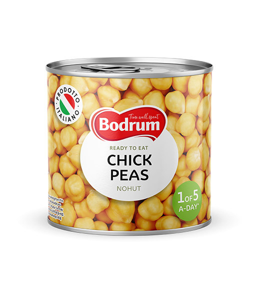 Bodrum Boiled Chickpeas (Nohut) (EO) 12x800g