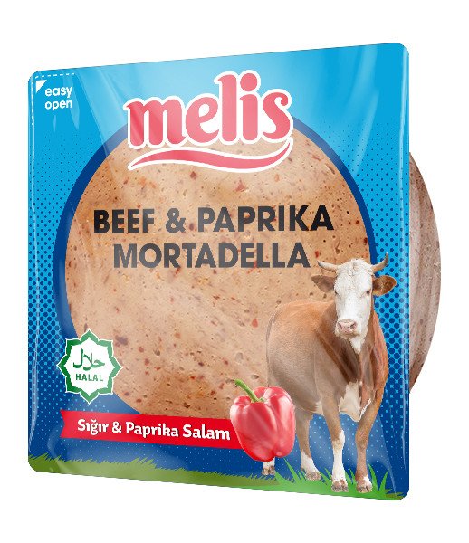 Melis Sliced Beef Mortadella with Paprika 12x200g