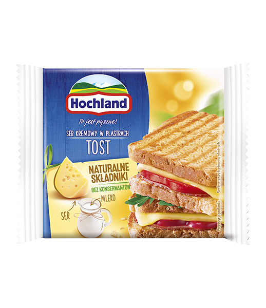 Hochland (24) Slices Cheese Tost Plain (Topiony Plastry Tost) 10x130g (2387)