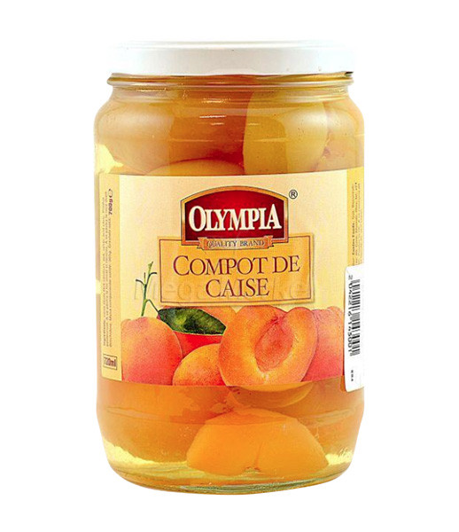 Olympia Peeled Apricot Compote 6x720ml