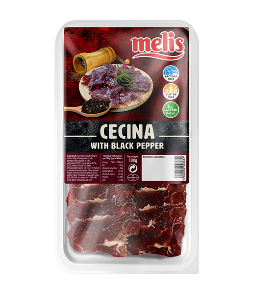 Melis Salami Cecina With Black Pepper Halal 1x100g (10)