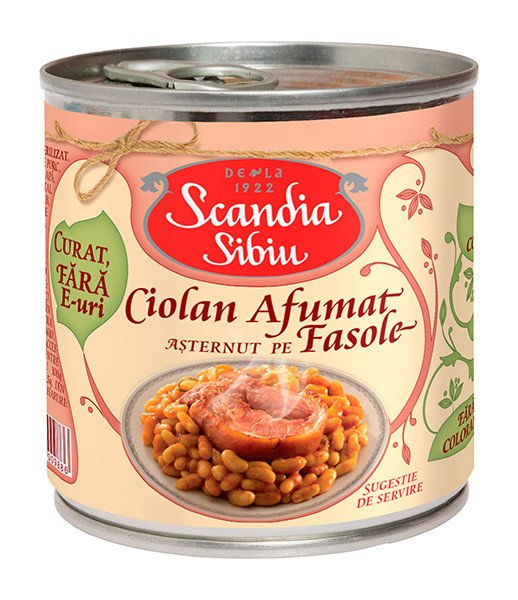 Scandia Sibiu Smoked Pork Knuckle with Beans 6x400g