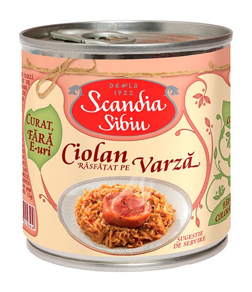 Scandia Sibiu Smoked Pork Foot with Cabbage 6x400g