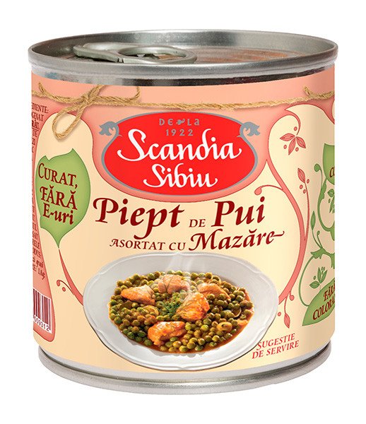 Scandia Sibiu Peas with Chicken Breast 6x400g