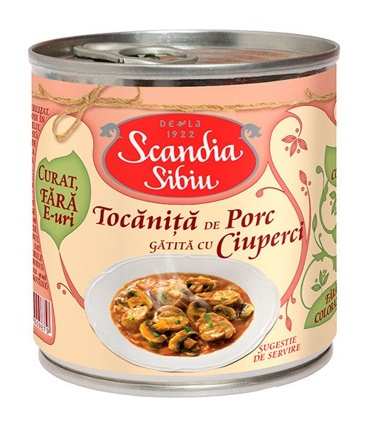 Scandia Sibiu Pork Stew with Mushroom 6x400g