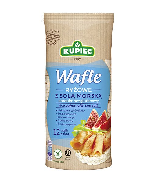 Kupiec Rice Cakes with Sea Salt 16x120g