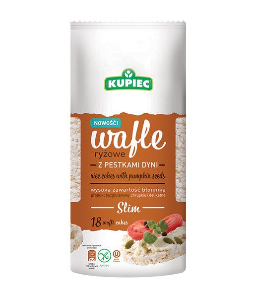 Kupiec Rice Cakes with Pumpkin Seeds 12x90g