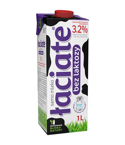 Laciate Milk Uht 3.2% (lactose free) 12x1L