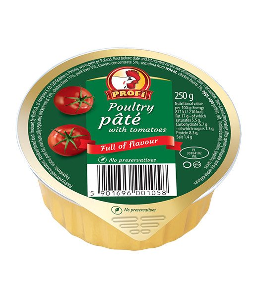 Profi Poultry Pate with Tomatoes 8x250g