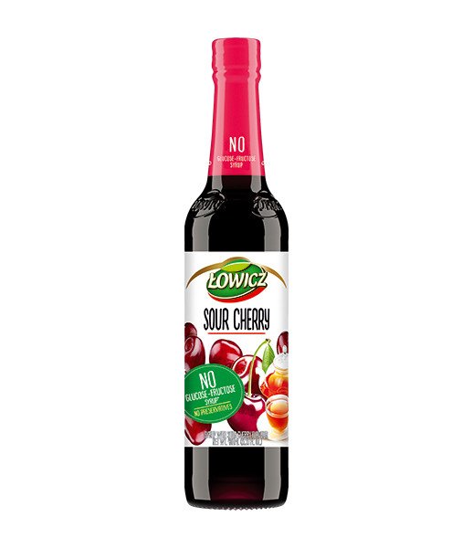 Lowicz Sour Cherry Syrup (Wisnia) 6x400ml