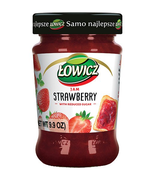 Lowicz Strawberry Jam (Truskawkowy) 8x280g