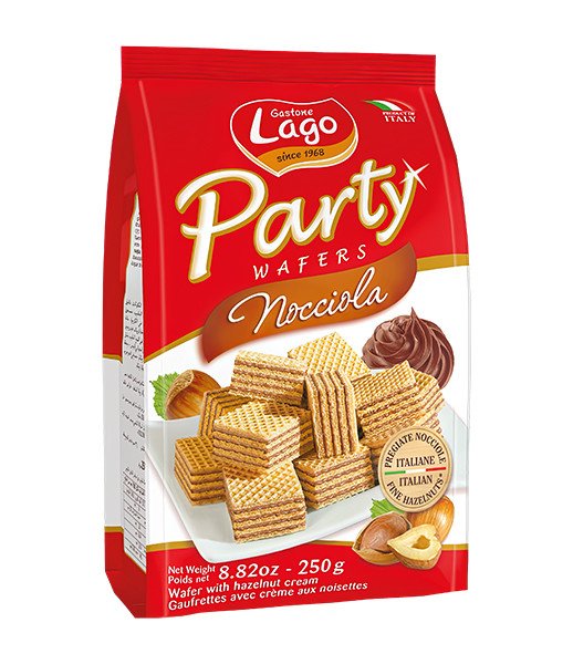 Lago Party Wafer Hazelnut 10x250g