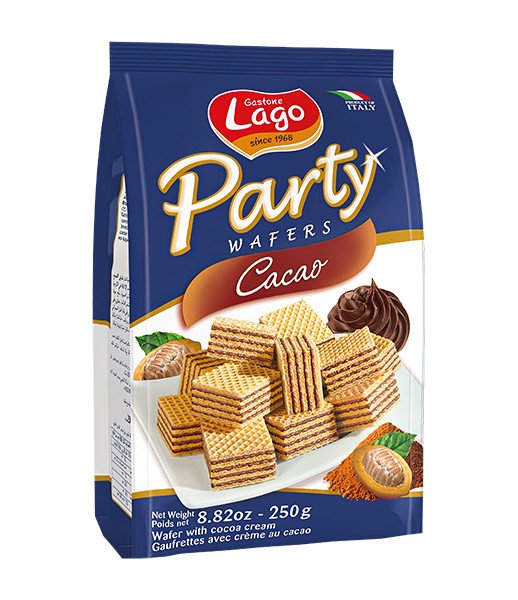 Lago Psrty Wafer Cacao 10x250g