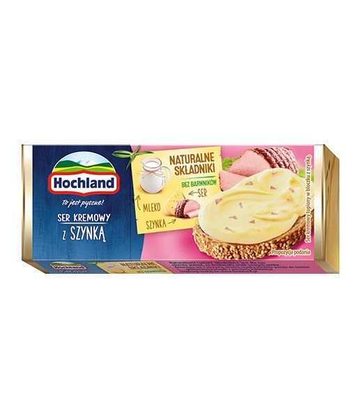 Hochland (08) Cheese Spread Block Ham (6) 1x90g (3921)