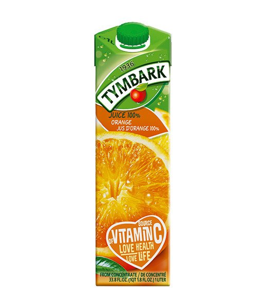 Tymbark 100% Orange Juice (Pure) 12x1L