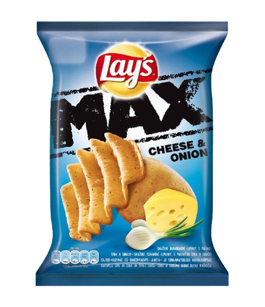 Crisps Lays Max Cheese & Onion 24x120g