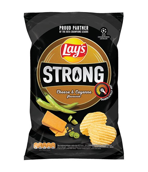 Crisps Lays Strong Cheese and Cayenne 24x120g