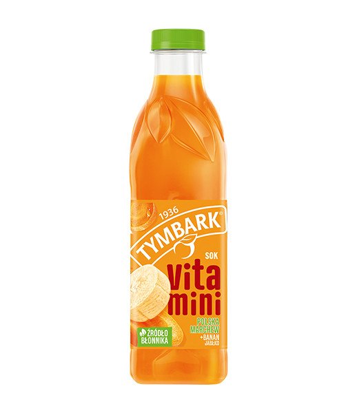 Tymbark Bottle Vitamini Banana Carrot & Apple 6x1L