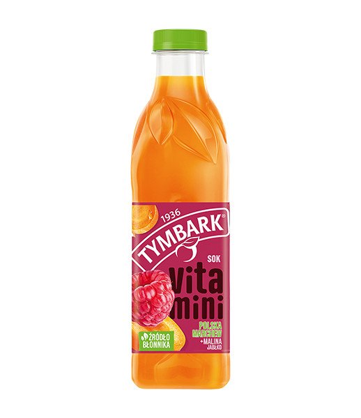 Tymbark Bottle Vitamini Carrot Apple & Raspberry 6x1L