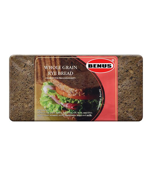 Benus Wholegrain Rye Bread (31) 12x500g