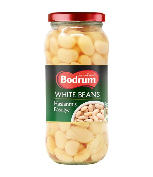 Bodrum Boiled White Beans (Jar) 12x540g