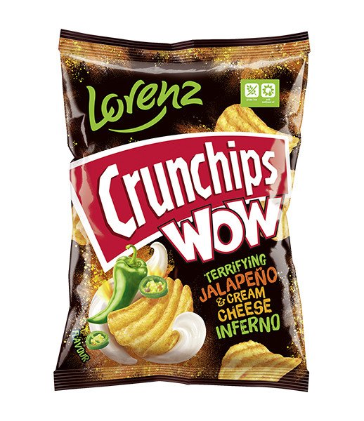 Crunchips Wow Jalapeno and Cream Cheese 10x110g