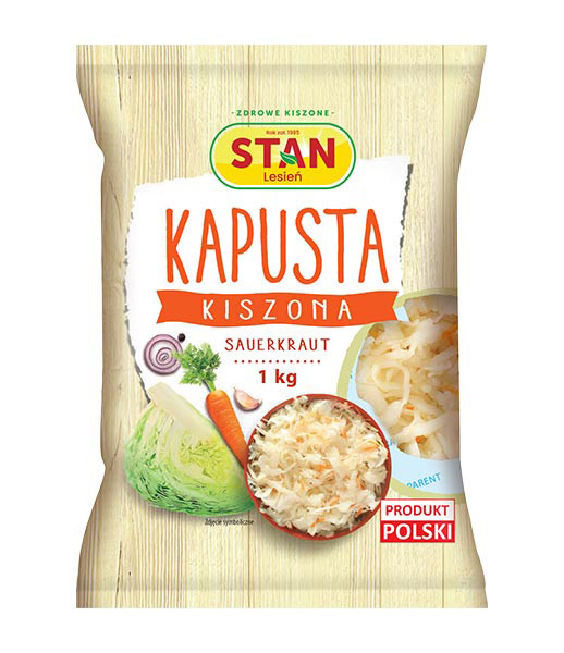 Stan Sauerkraut In Plastic Bag (Kapusta) 10x1Kg