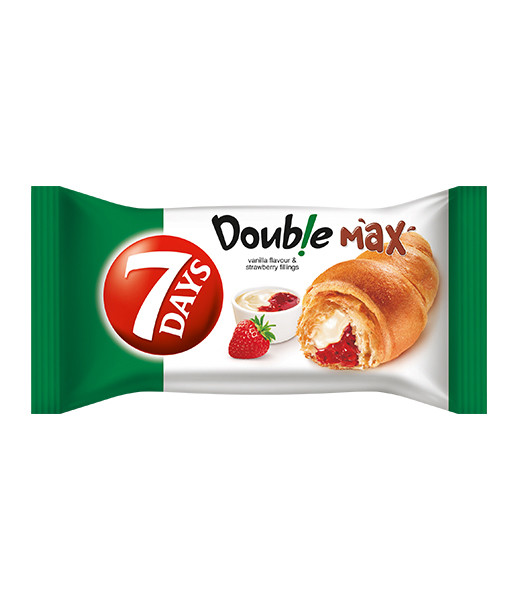 7Days Double Max Vanilla Strawberry Croissant 20x80g