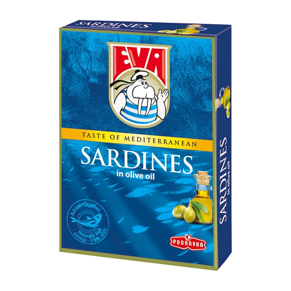 Podravka Eva Sardines in Oilve Oil 30x115g