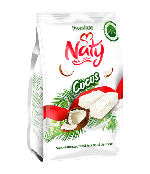 Naty Wafer with Coconut Glazing 9x140g