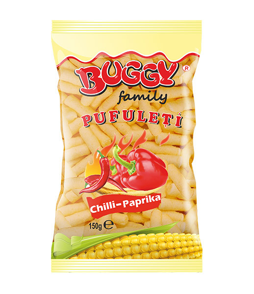 Buggy Family Corn Flips Chilli Paprika 10x150g