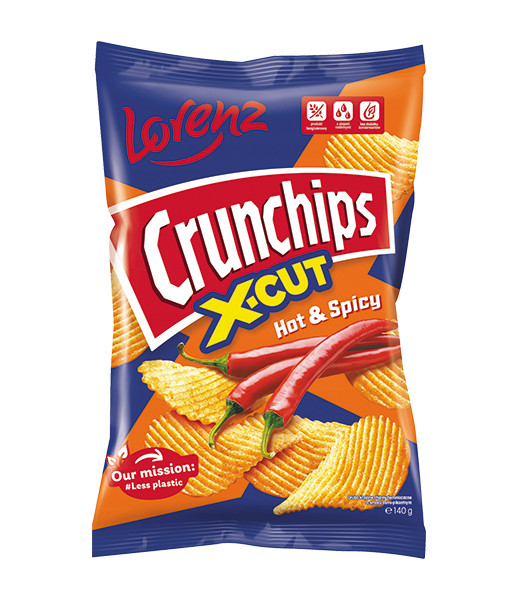 CrunchipsX-Cut Hot & Spicy 10x140g