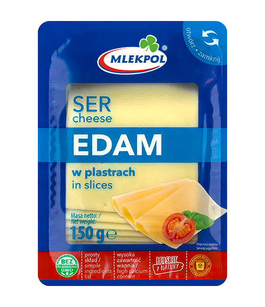 Mlekpol Edamski Sliced 12x150g