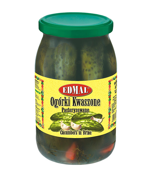 Edmal Gherkins in Brine (Ogrek Kwaszony) 8x900g