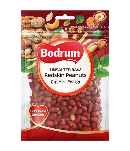 Bodrum Peanuts Redskin Raw 8x150g