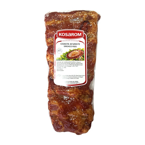 Kosarom Smoked Ribs (Coaste) (4.4kg/Box) Sold by kg