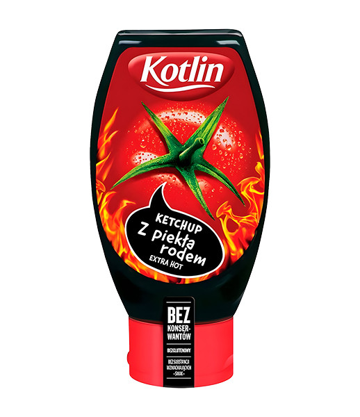 Kotlin Extra Hot Ketchup 6x450g