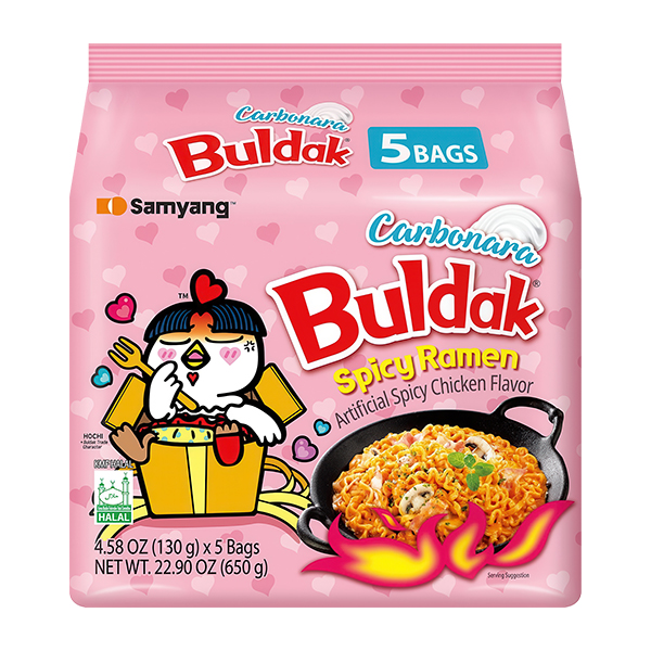 Samyang Buldak Double Spicy Hot Chicken Ramen Multi 8x5x140g
