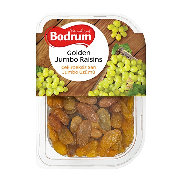 Bodrum Golden Jumbo Raisins (Tray) 6x250g