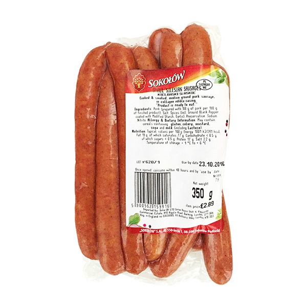 Sokolow Small Silesian Sausages (14pcs/Box) 1x350g