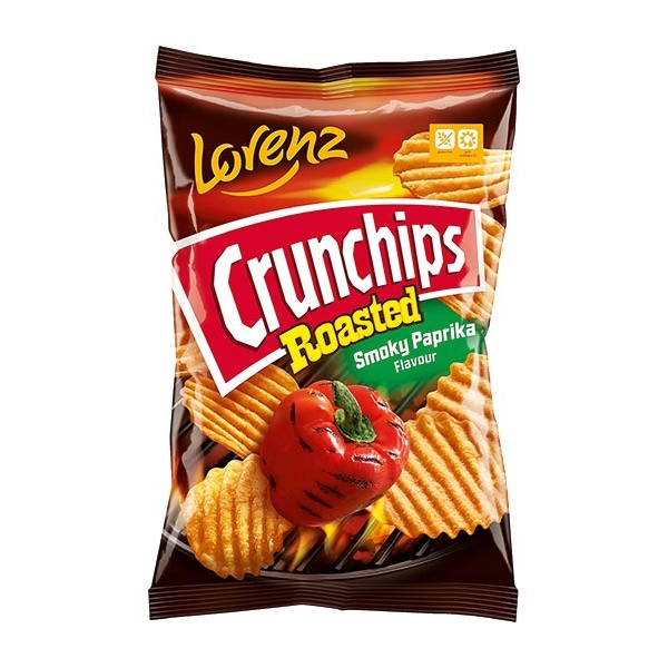 Crisps Crunchips Roasted Smoked Paprika 10x120g