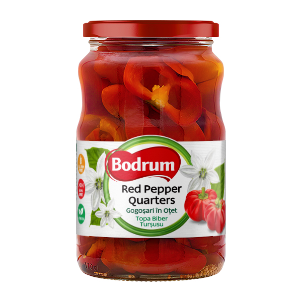 5Bodrum 1700cc Red Pepper Quarter 1/4 6x1650g