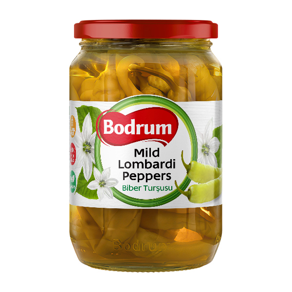 5Bodrum 720cc Mild Pepper Pickles (Lombardi) 6x610g