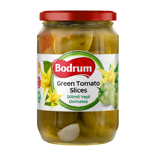 5Bodrum 720cc Tomato Pickled Green (Dilimli Domates) 6x670g