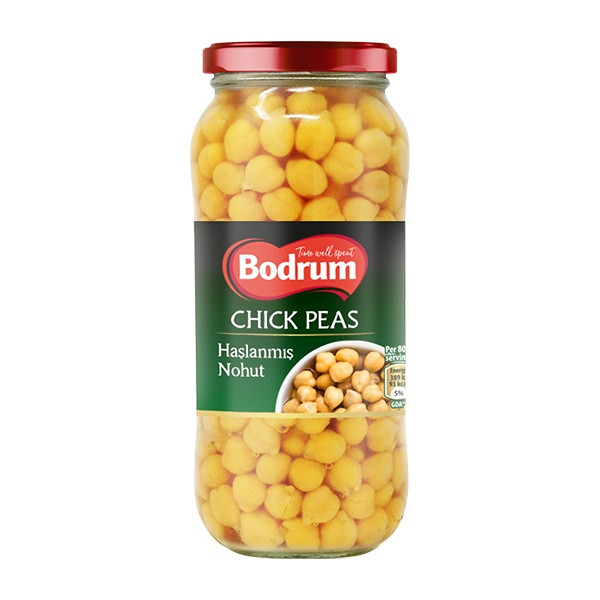 Bodrum Boiled Chickpeas (Jar) 12x540g