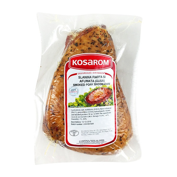 Kosarom Smoked Pork Bacon-Chin Kg