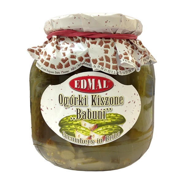 Edmal Ogorki Kiszone Babuni (Cucumbers in Brine) 6x680g