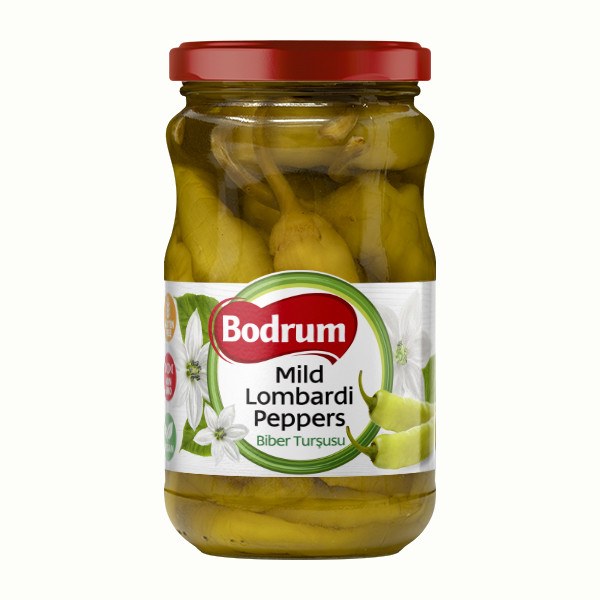 5Bodrum 370cc Mild Pepper Pickled 6x300g