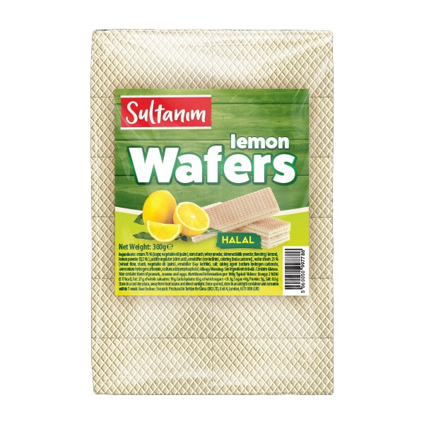 Sultanim Wafers with Lemon Halal 12x300g